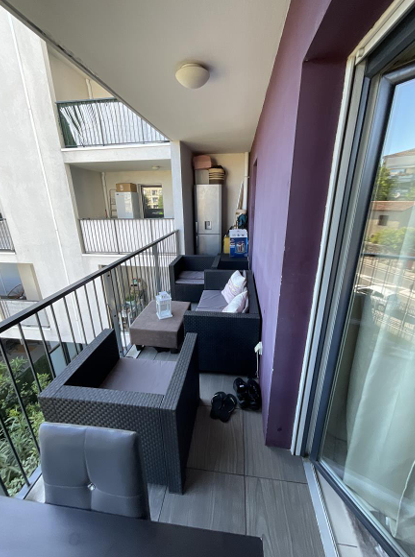 MARSEILLE 12EME, Appartement T2 40m², Balcon