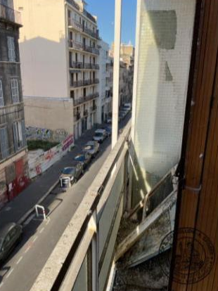 MARSEILLE 3EME, Appartement T3 60m², Balcon