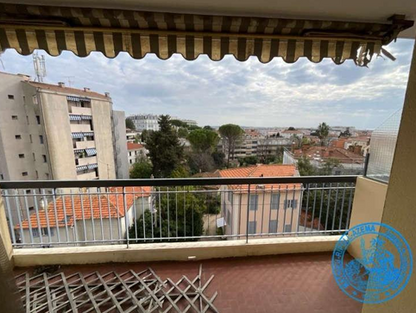 CANNES, Studio 24m², Balcon